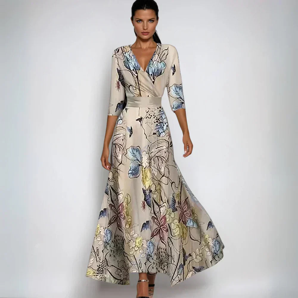 JOCELYN- Sophisticated Floral Dress