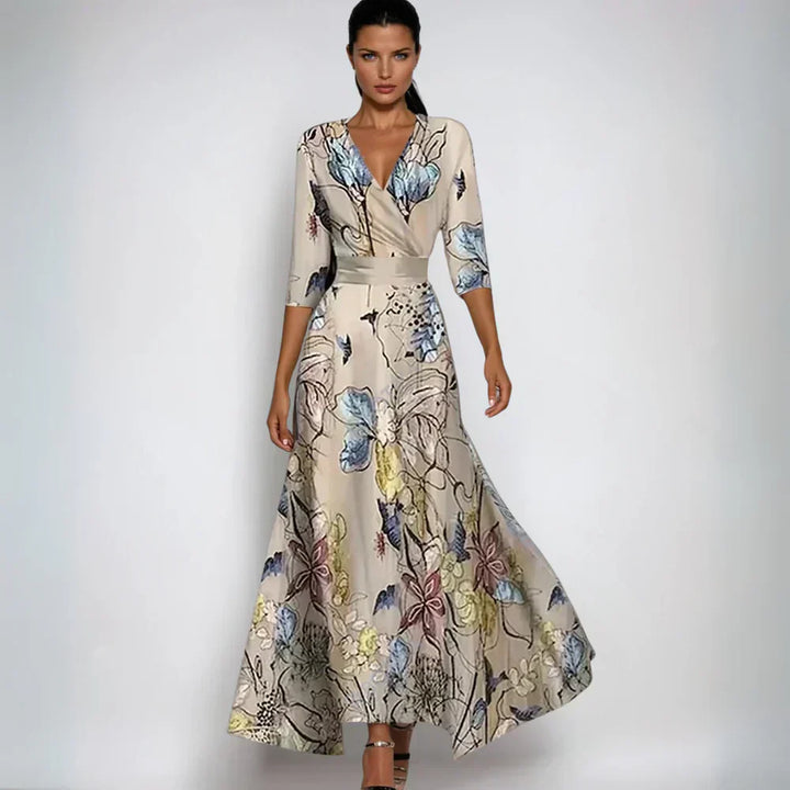 JOCELYN- Sophisticated Floral Dress