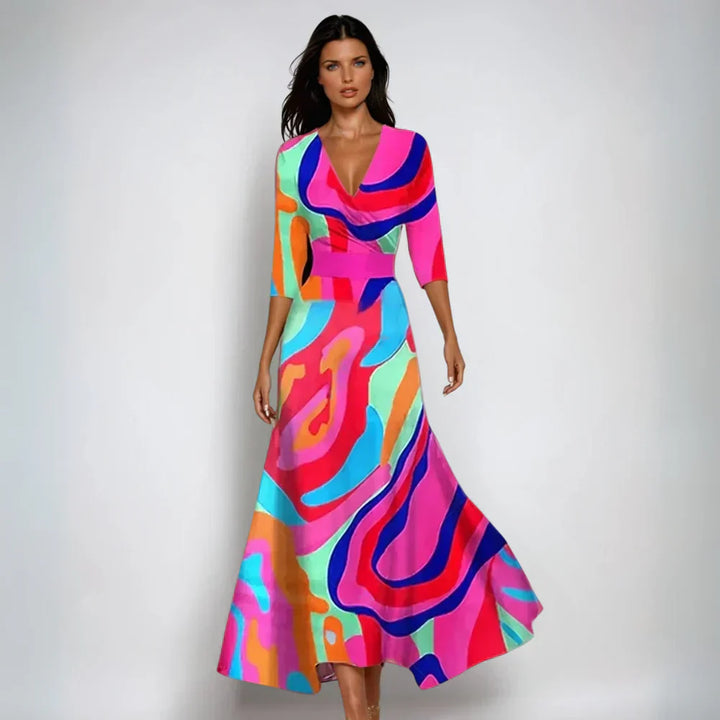 JOCELYN- Sophisticated Floral Dress