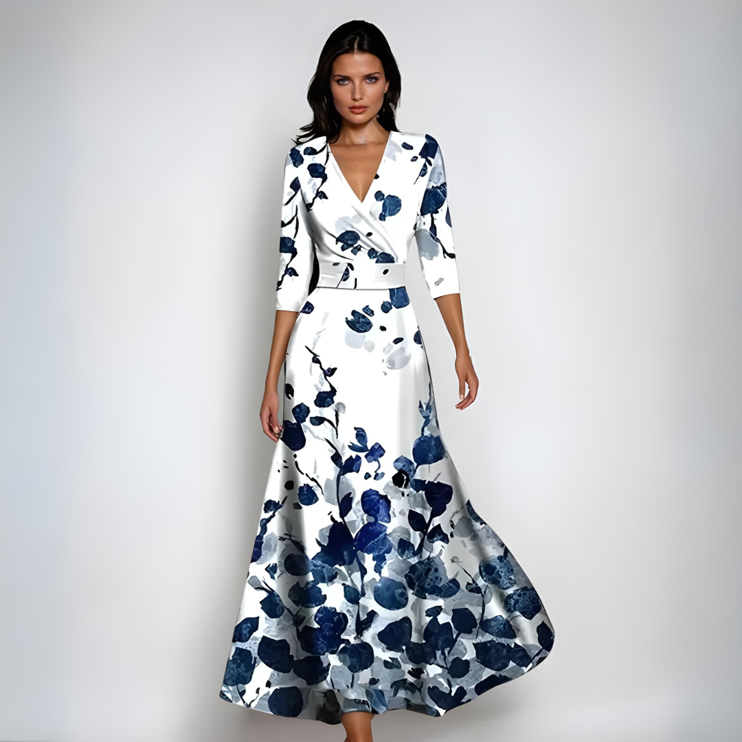 JOCELYN- Sophisticated Floral Dress