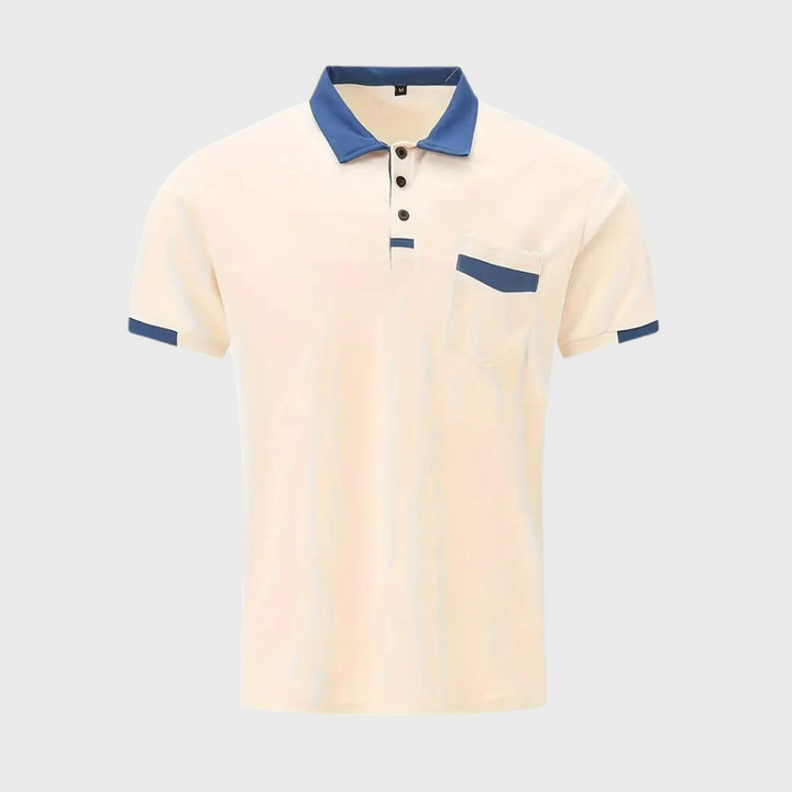 Dariel Polo Shirt | Men's Contrast Collar Slim-Fit Polo