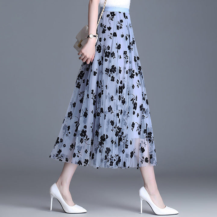 ADELINE – Chic Floral Midi Skirt