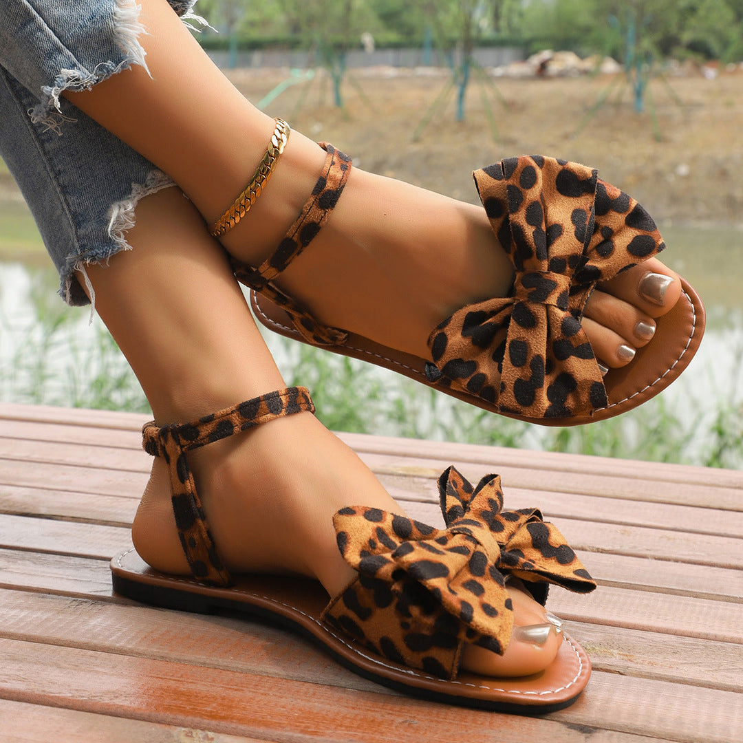DOWELL – Fashionable Bow Summer Strap Sandals