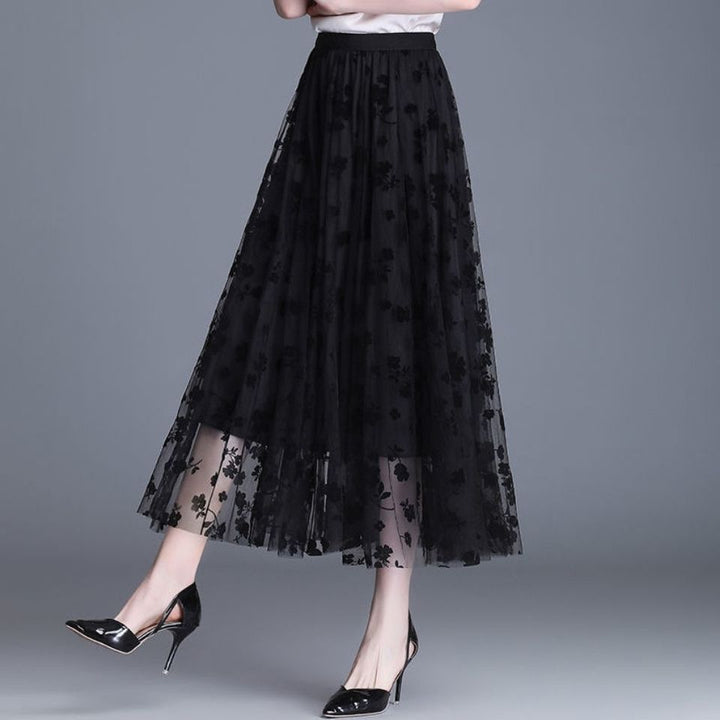 ADELINE – Chic Floral Midi Skirt